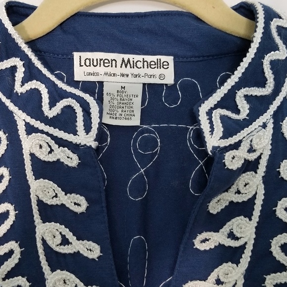 Lauren Mitchell Sleeveless Embroidered Tank - Picture 3 of 3